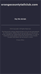 Mobile Screenshot of orangecountytallclub.com